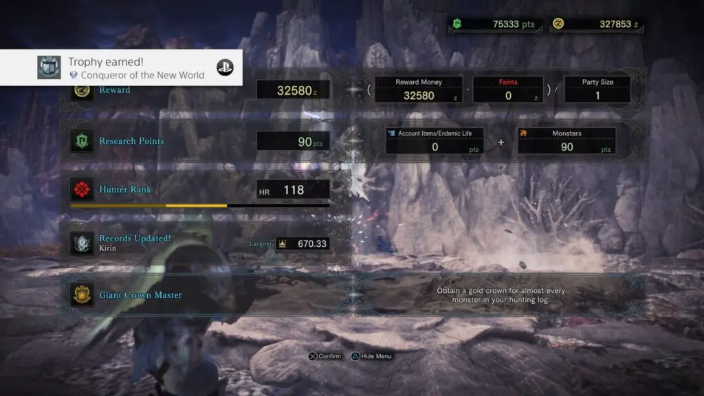 Monster Hunter: World | Platinum Trophy