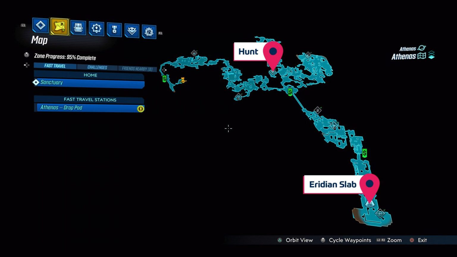 Borderlands 3 Zone Collectables Map Guide (PS4)