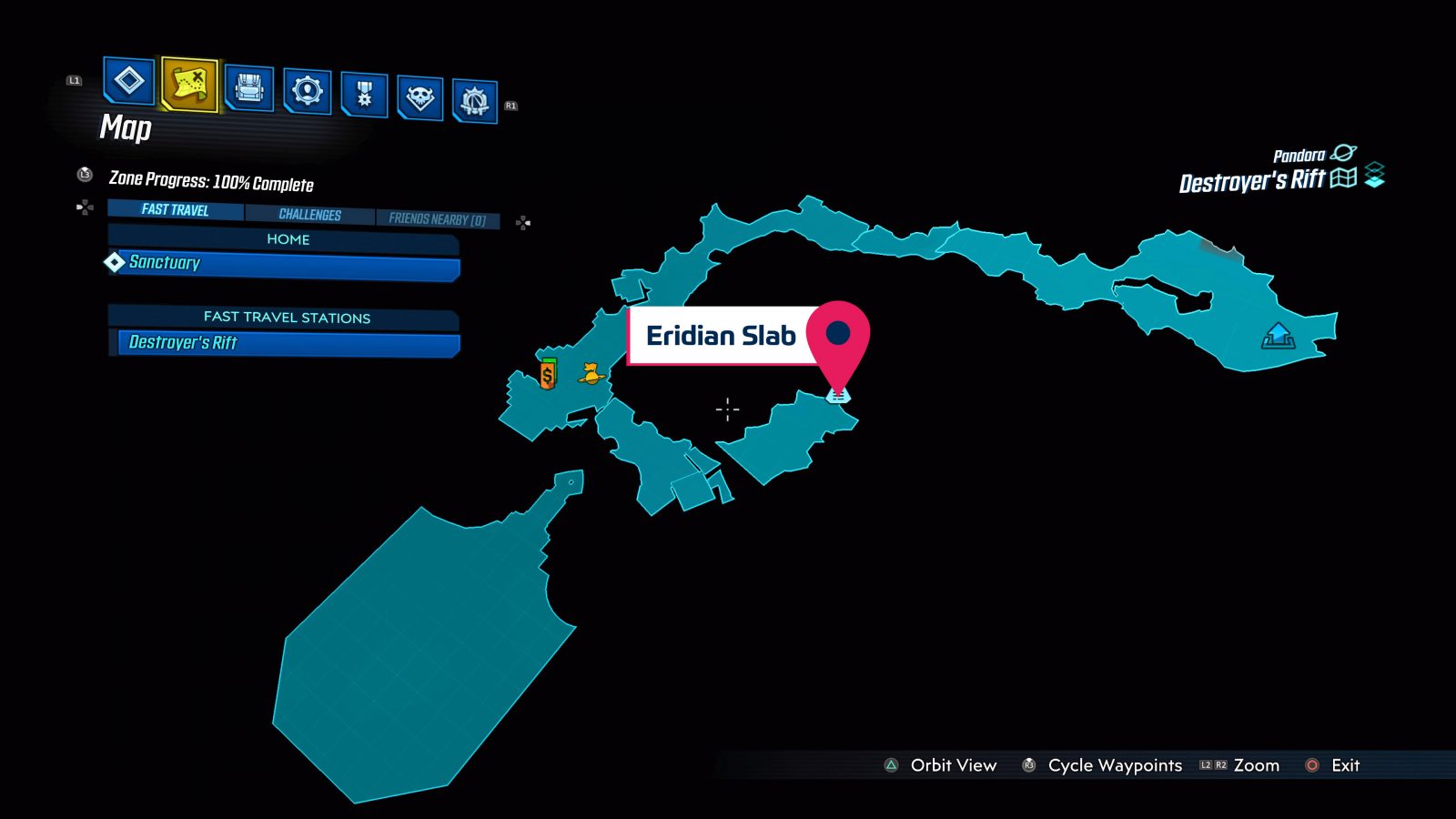 Borderlands 3 Zone Collectables Map Guide (PS4)