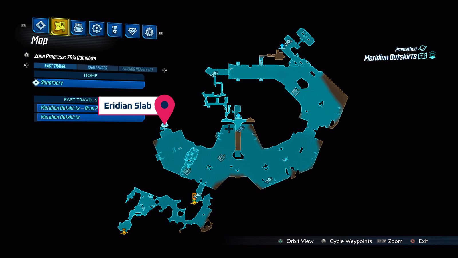 Borderlands 3 Zone Collectables Map Guide (PS4)