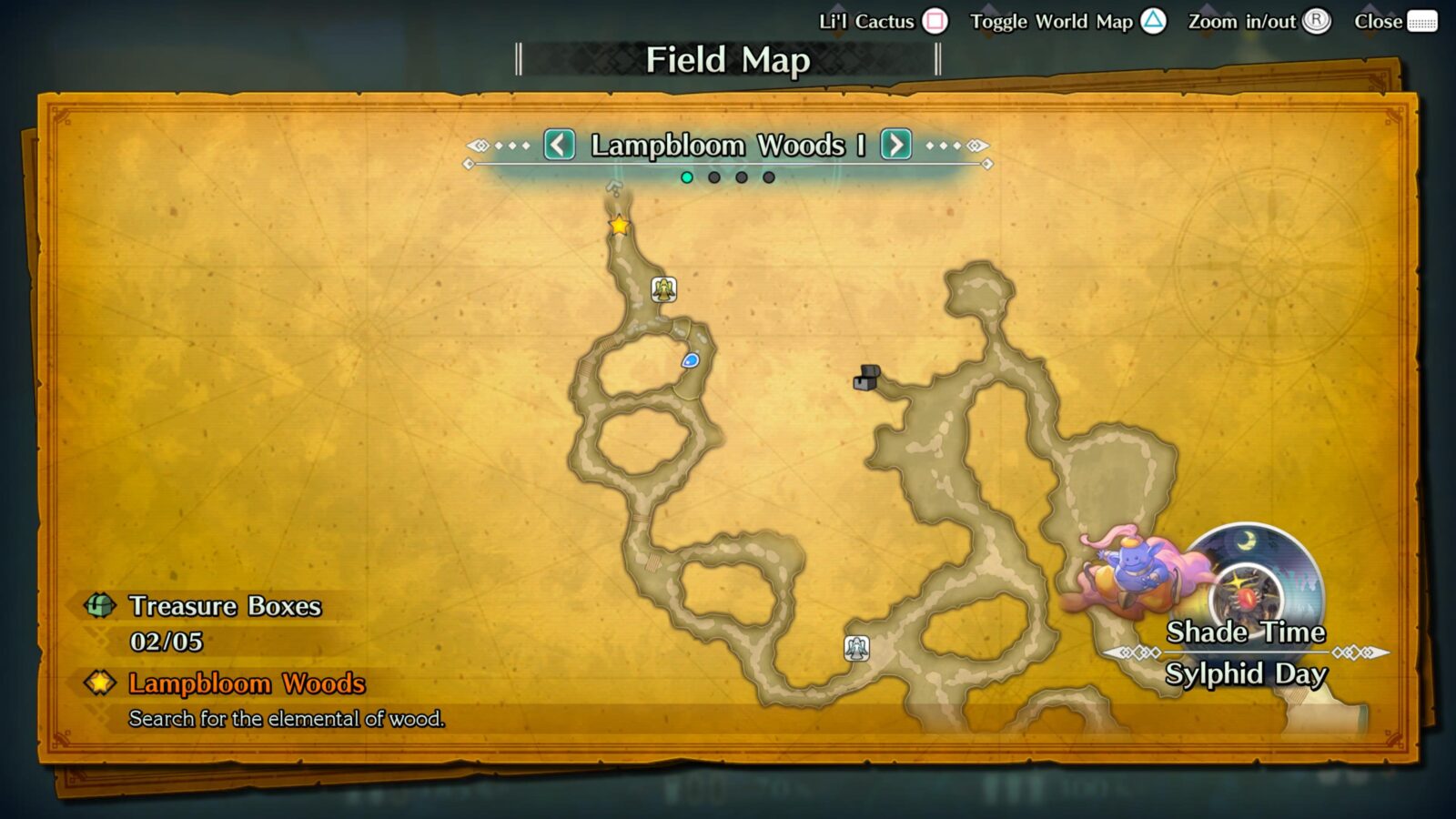 trials of mana fiery gorge map