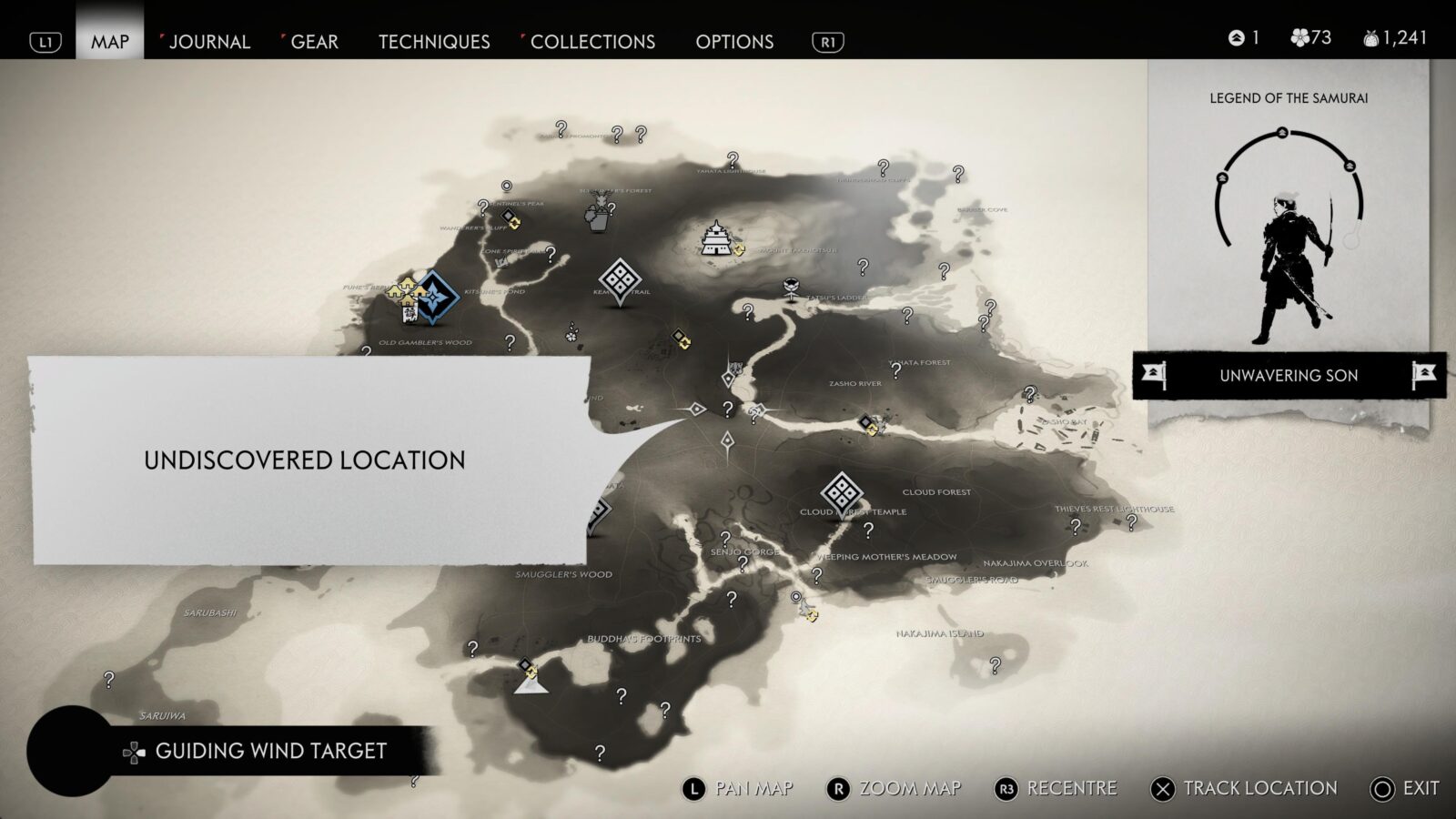 is ghost of tsushima map