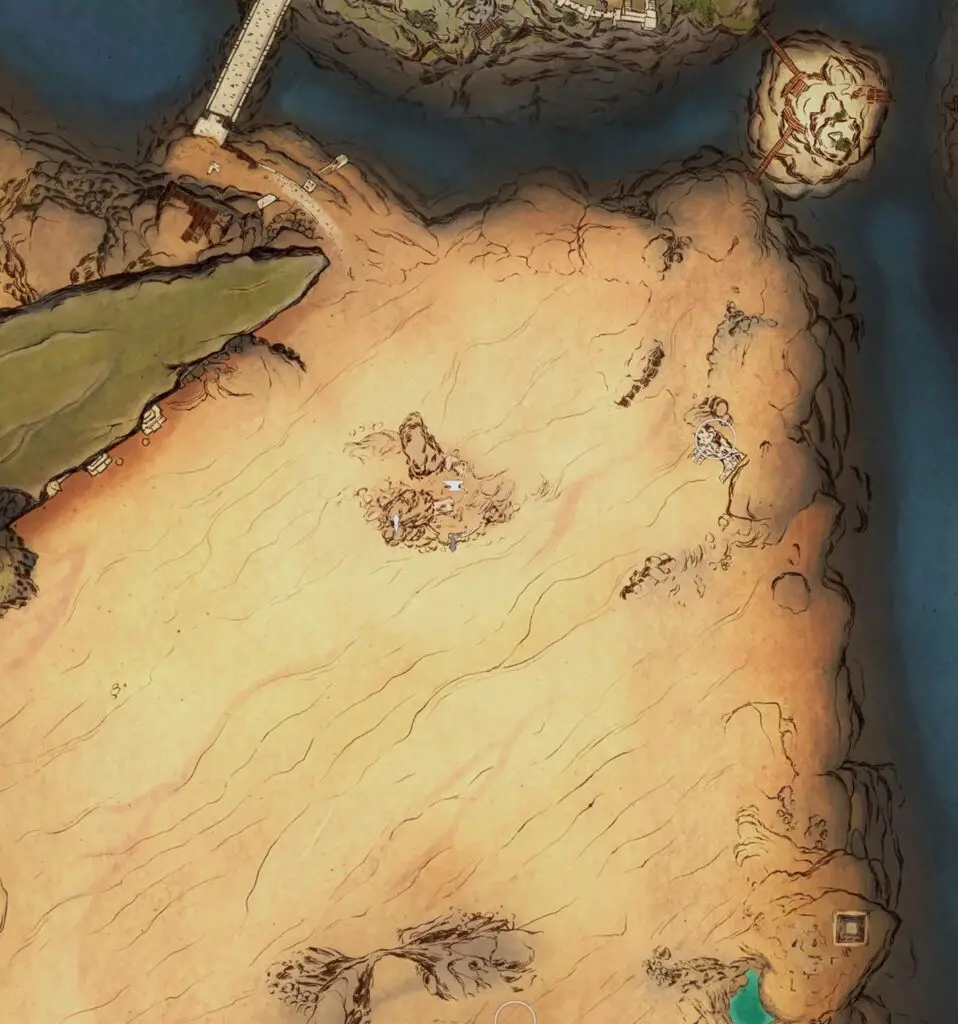 Atlas Fallen Monsalar Wildlands Region Interactive Collectible Map